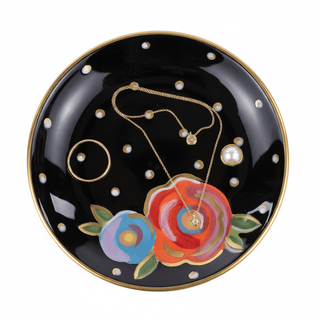Flowers and Dots Trinket Tray