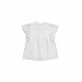 Flutter Sleeves Peasant Top