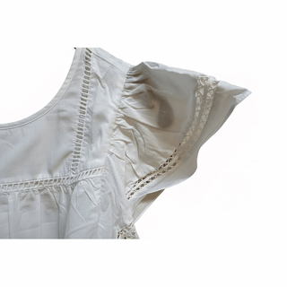 Flutter Sleeves Peasant Top