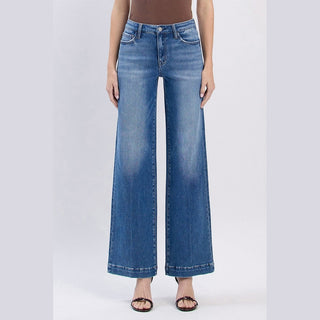Vervet Women's Bottoms Flying Monkey Trouser Hem Wide Jeans