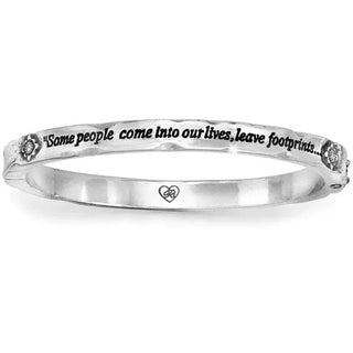 Brighton Women's Bracelets Footprints Hinged Bangle