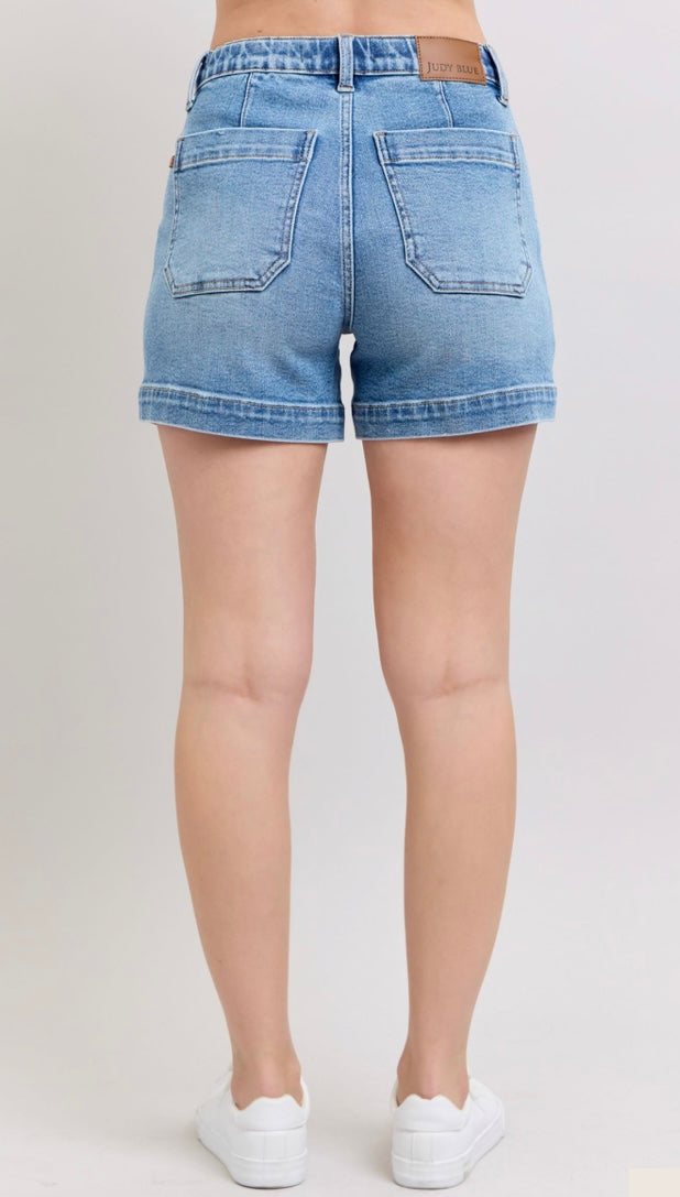 Judy Blue Vintage Wash Jogger Shorts