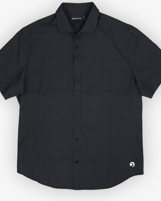 The Burk Short Sleeve Button Up Black