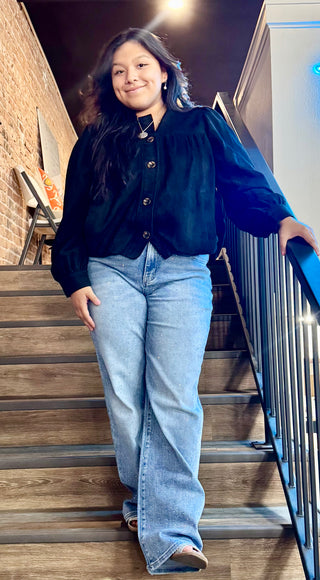 Suede Bubble Bottom Jacket