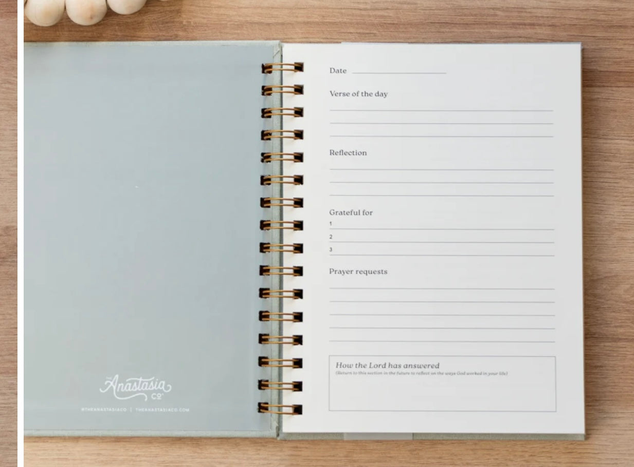 Green Linen Prayer Journal