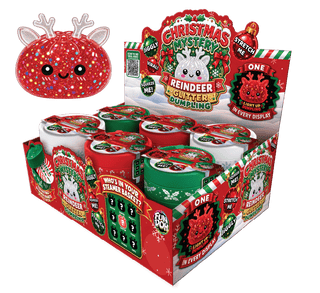 Fun Doh Christmas Mystery Reindeer Glitter Dumpling red sparkly squeeze toy with display box