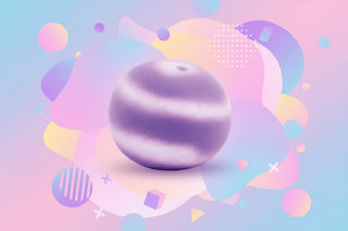 Purple galaxy ball