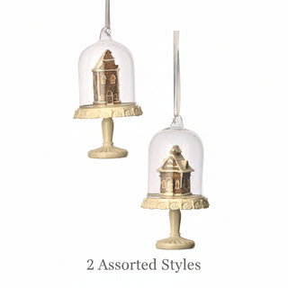 Gingerbread House in Cloche Ornament