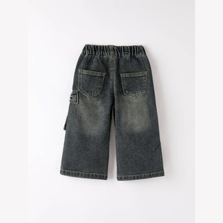 Rylee Faith Designs Kid's Bottoms Girls Bow Stretch Jeans