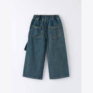 Rylee Faith Designs Kid's Bottoms Girls Bow Stretch Jeans