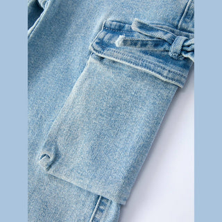 Rylee Faith Designs Kid's Bottoms Girls Denim Bow Jeans