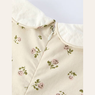 Rylee Faith Designs Kid's Dresses Girls Floral Print Smocking Dress
