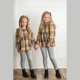 Wren & James Children's 2 Piece Sets Girls Plaid Fall Set