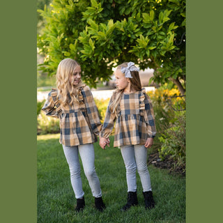 Wren & James Children's 2 Piece Sets Girls Plaid Fall Set