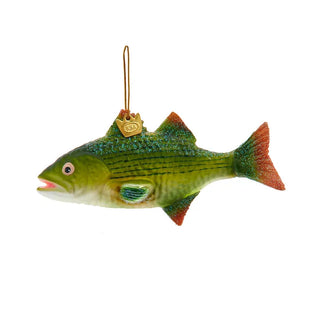Kurt Adler Christmas Ornament Glass Bass Fish Ornament