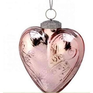 Regency Christmas Ornaments Glass Heart Ornament