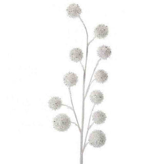 Regency Christmas Picks Glitter Tinsel Ball Pick