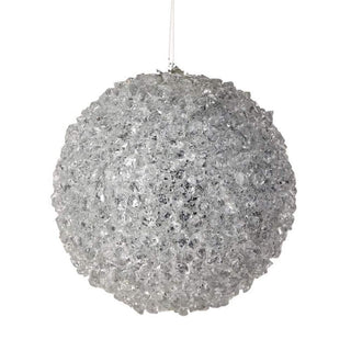 Regency Christmas Ornament Glittered Ice Ball Ornament