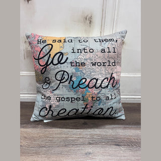 The Little Birdie Pillows Go Preach Pillow