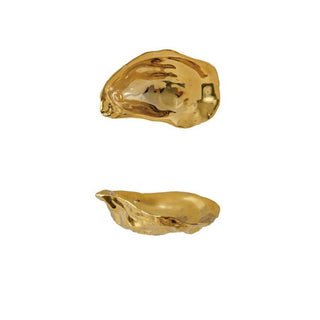 Hazel Mazel Home Decor Gold Oyster Shell Shaped Dish