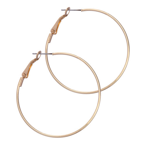 Gold Thin Hoop Earrings