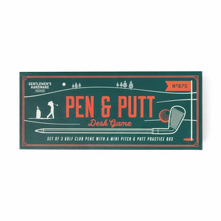 Gentlemen's Hardware Pen & Putt Desk Game box, green with red typography, No. 875