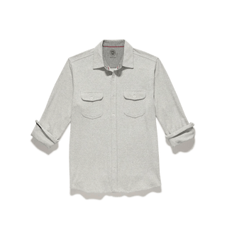 Flag & Anthem Men's Tops Grey Twill Flannel Shirt