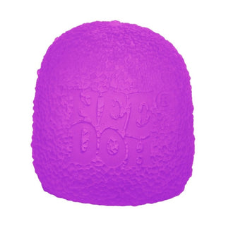 Magenta purple pebbled surface NeeDoh Gumdrop squishy toy close-up