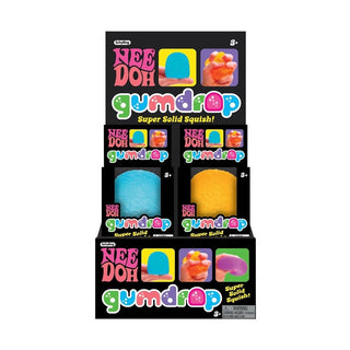 Schylling NeeDoh Gumdrop black retail display box front view