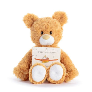 Demdaco Stuffed Animals Happy Birthday Orange Bear