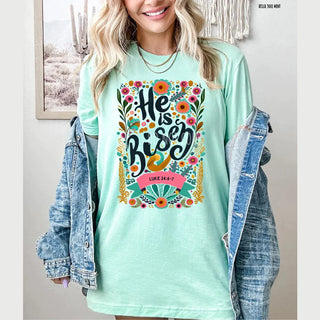 The Rockin Wineglass Women's Tees He is Risen Tee