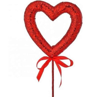 Regency Home Decor Heart Glitter Stem