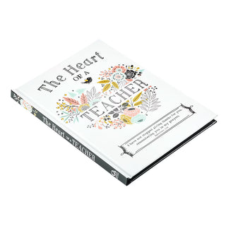 Book titled 'The Heart of a Teacher' with decorative cover