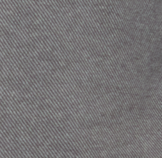 Close-up of gray twill knit fabric with diagonal ribbed texture