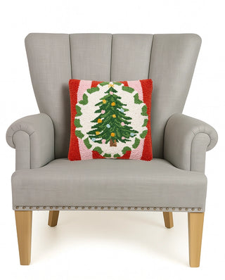Holiday Frames Tree Hook Pillow