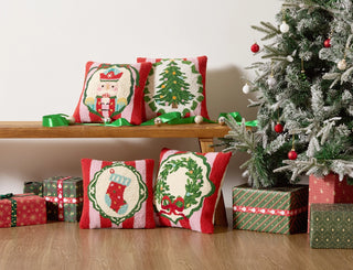 Holiday Frames Tree Hook Pillow