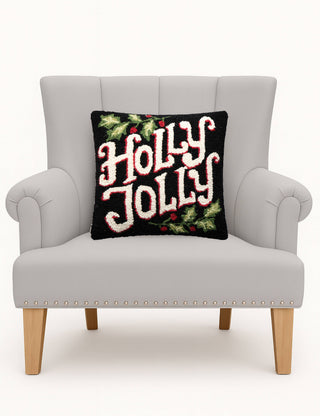 Holly Jolly Hook Pillow