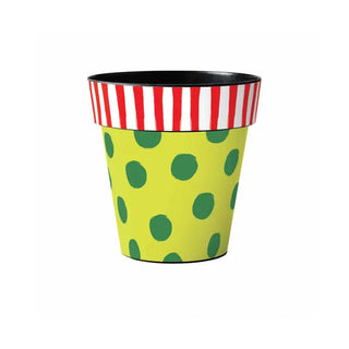 Holly Jolly Polka Dots Art Planter