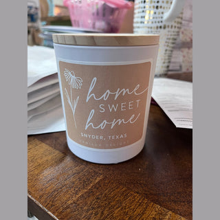 Home Sweet Floral Candle