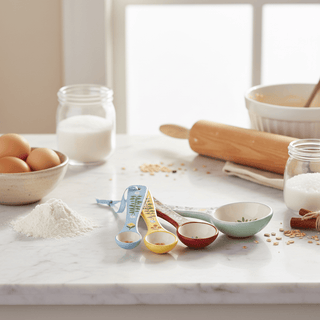 Home Sweet Home Measuring Spoons lifestyle photo in kitchen setting