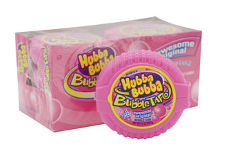 Hubba Bubba Bubble Tape Awesome Original pink bubble gum, 2 oz, 6-pack box