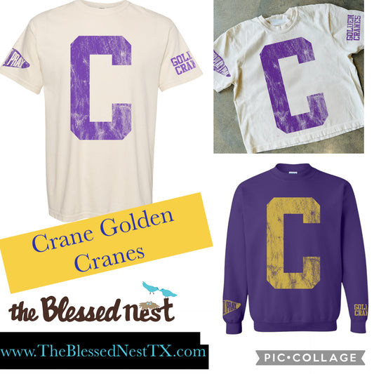 Crane Golden Cranes Varsity Spirit Top