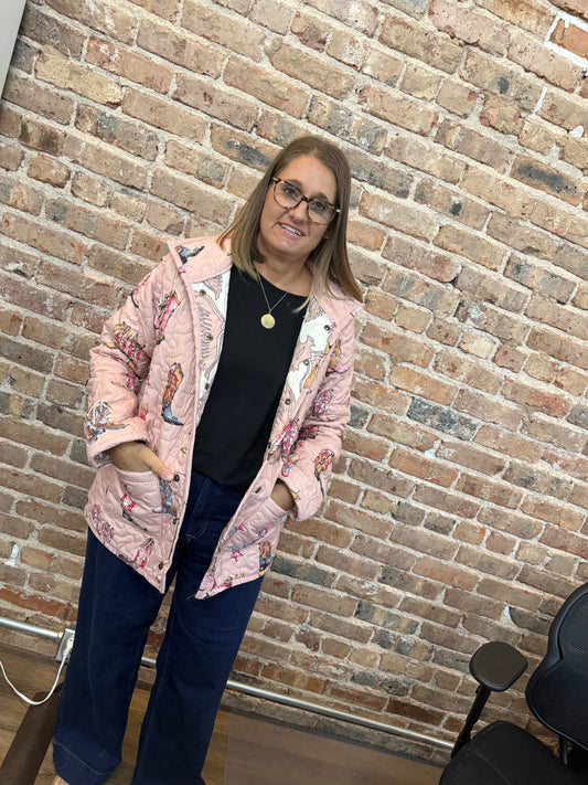 Rose Boots Quilted Jacket