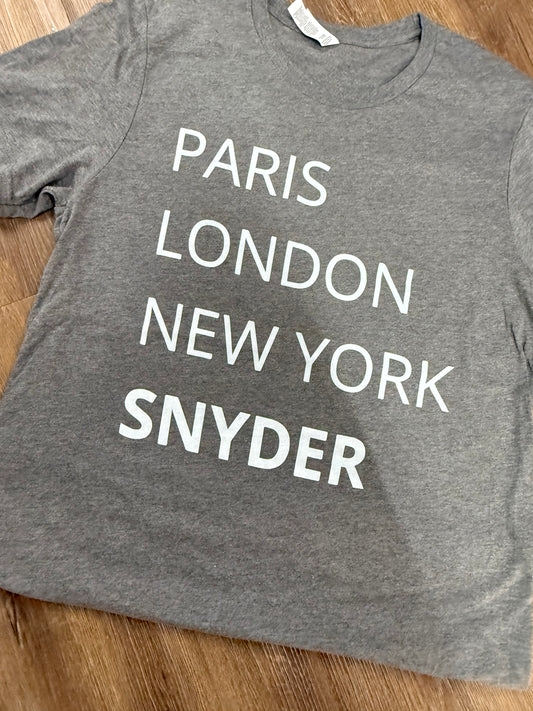 Paris London Snyder Tee