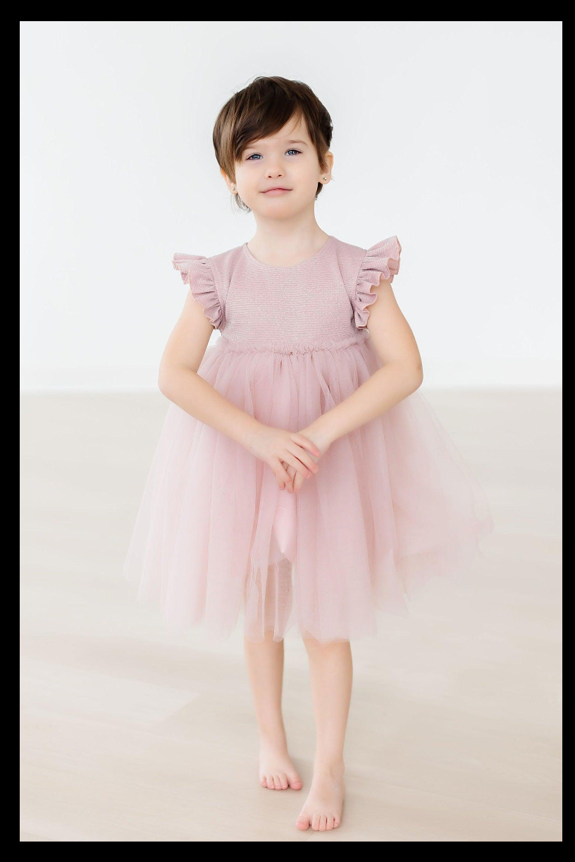 Dusty Shimmer Tutu Dress