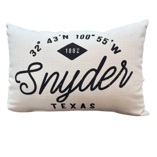 Snyder Vintage Triangle Coordinates Pillow