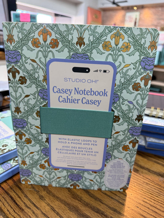 Victoriana Casey Notebook with Phone Loop