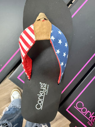 Corky's Liberty Americana Flip Flop