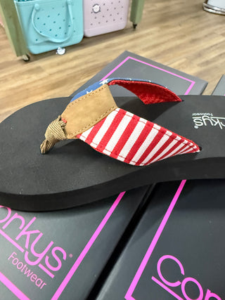 Corky's Liberty Americana Flip Flop
