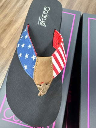 Corky's Liberty Americana Flip Flop